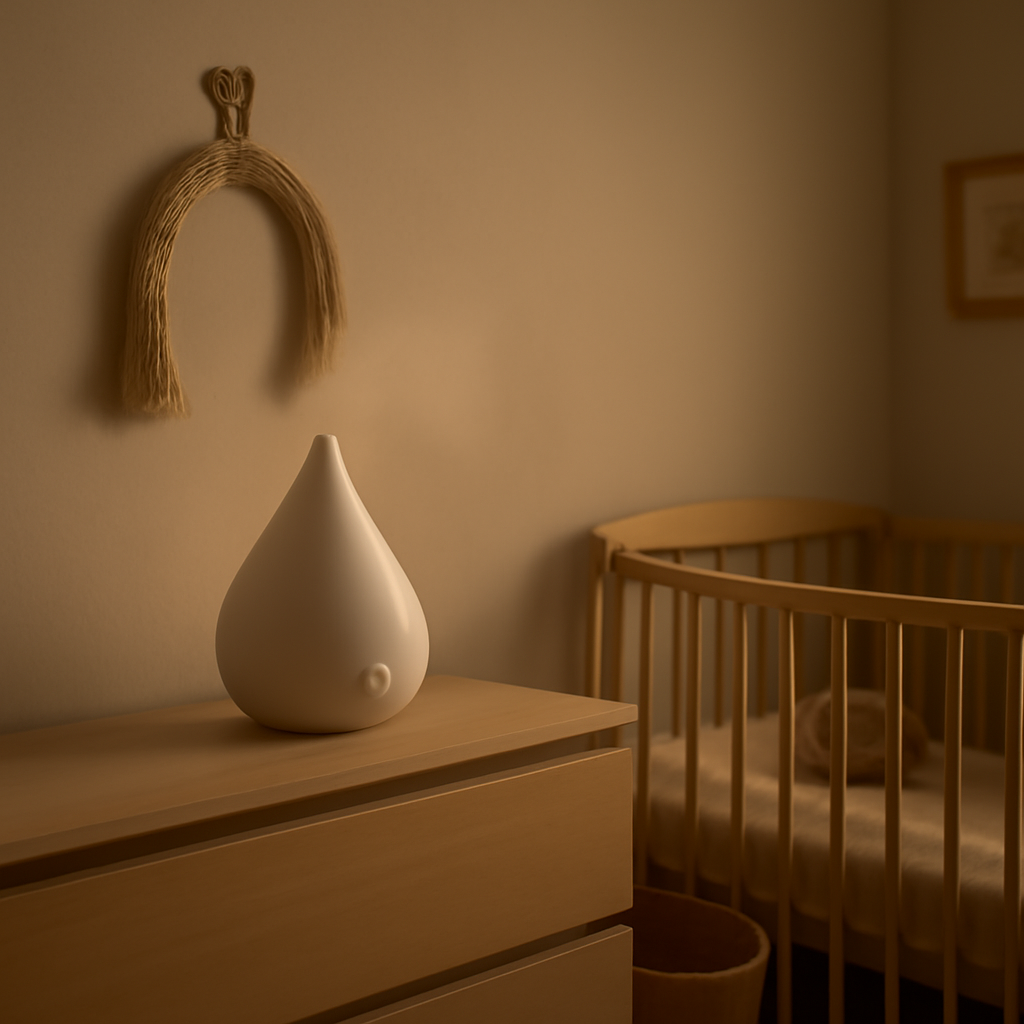 Umidificador Fisher-Price HC115 3,4L no quarto do bebê: ruído, luz e autonomia na prática